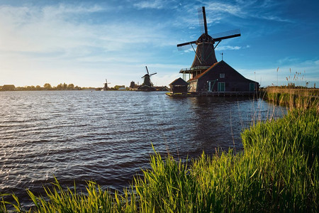 天安门会客厅摄影照片_MILL，荷兰，Zaanse，Schans