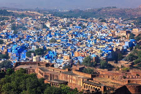 拉贾斯坦邦，建筑，蓝色，著名