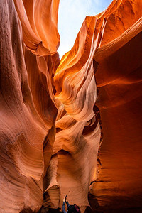 美国亚利桑那州佩奇附近纳瓦霍保护区的下羚羊峡谷
