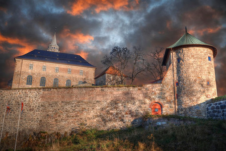阿克苏斯要塞--挪威首都奥斯陆的一座城堡。阿克苏斯城堡--奥斯陆的一座城堡