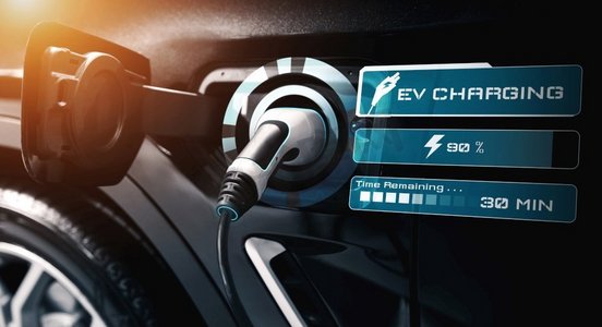 流感新冠混合疫苗摄影照片_ EV，车辆，充电器，站