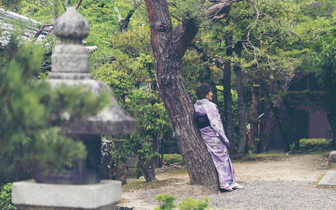 日本京都-2017年4月23日：2017年4月23日，女子S游京都，是一场传统的和服之旅。