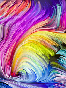 抽象艺术题材的彩绘旋涡，动态的设计和创意。彩色漩涡系列。