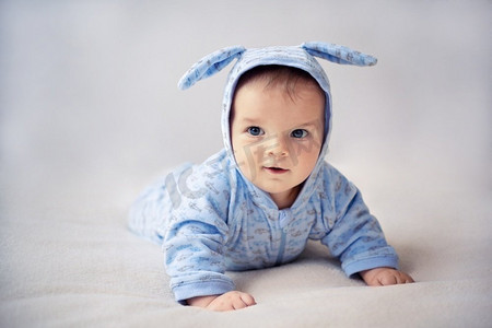 小蓝兔新生儿小兔子新生儿