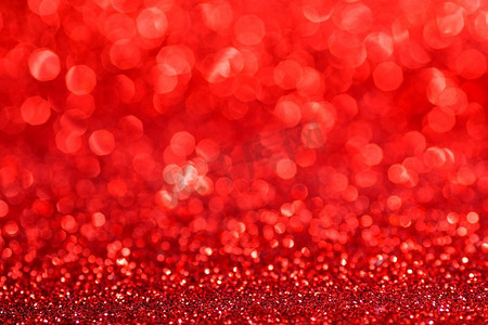 红色闪烁的灯光抽象了节日背景和复制空间。红色闪烁的灯光背景