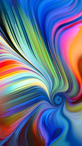 抽象颜料液晶屏系列背景是充满活力的色调和梯度流，用于艺术、设计和技术项目