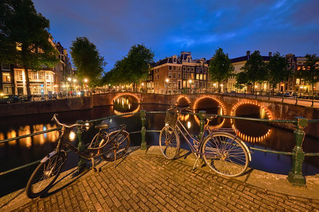  自行车，桥梁，荷兰语，欧洲
