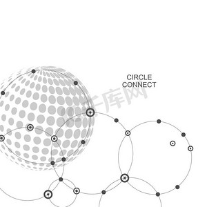 半色调矢量设计。抽象点圆插图半色调矢量设计。抽象点圆插图