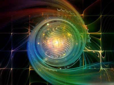 几何系列的能量.光绘图像素材