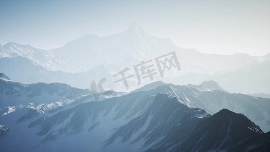 阿尔卑斯山的阿尔卑斯山景观，欧洲之巅瑞士。阿尔卑斯山景观