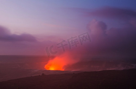 活火山。夏威夷大岛上的基拉韦厄活火山