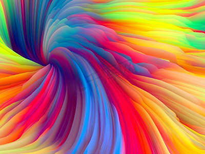 色彩风暴系列抽象五颜六色的泡沫3D渲染作为壁纸或背景在艺术和设计的主题