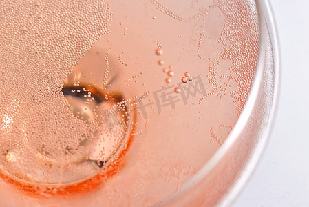 粉红玫瑰香槟杯