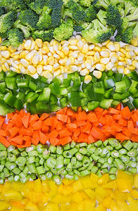 豆子分类摄影照片_ 背景，豆子，花椰菜，胡萝卜