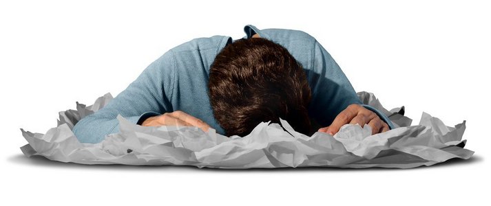 作为精疲力竭的工人或员工在工作中感到疲惫，睡在一堆文件中，作为办公室截止日期或工作狂商人的象征。