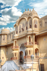 粉红宫斋浦尔-哈瓦马哈尔。印度、拉贾斯坦邦