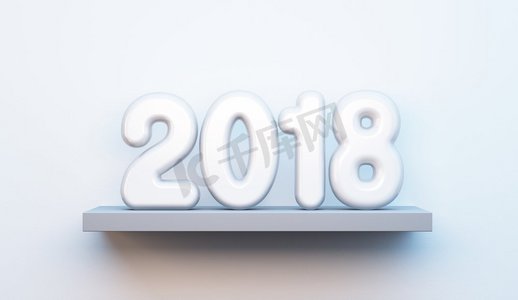 2018年新年，3D渲染