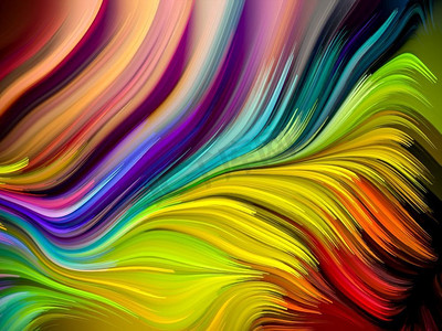 抽象在抽象艺术、动态设计和创意的主题上以丰富多彩的色彩漩涡。彩色漩涡系列。