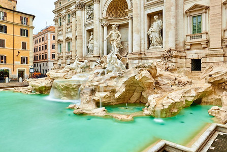 Fountain di Trevi在罗马，意大利