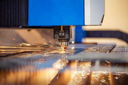 cnc 激光切割金属现代工业技术.室内一角装修效果图
