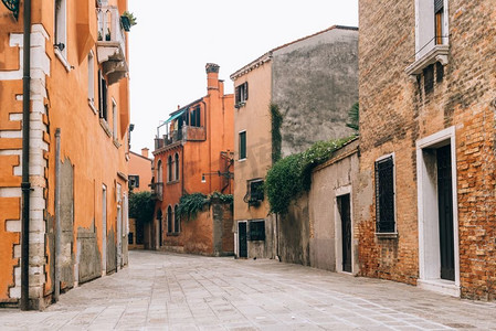 意大利威尼斯老街道的旅游路线