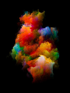 一点帆布。彩虹岛系列与艺术、创意和设计相关的充满活力的色调和梯度组成