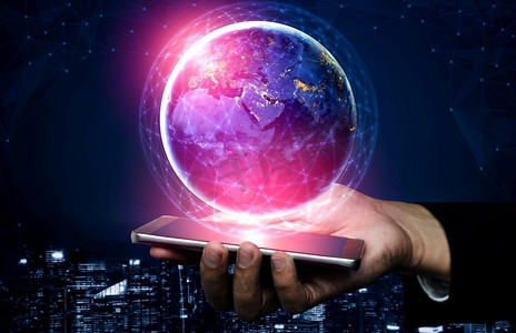 5G通信技术面向全球业务增长、社交媒体、数字电子商务和娱乐家庭使用的无线互联网。