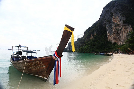 风景海湾海上划船探险旅游越南泰国