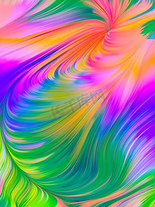 明亮的波浪线的彩色纹理。数码色彩系列