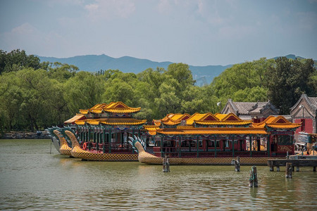 北京郊区的颐和园。中国。京郊颐和园