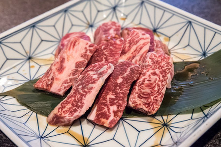 和牛肋排高级日本肉烧烤烤肉