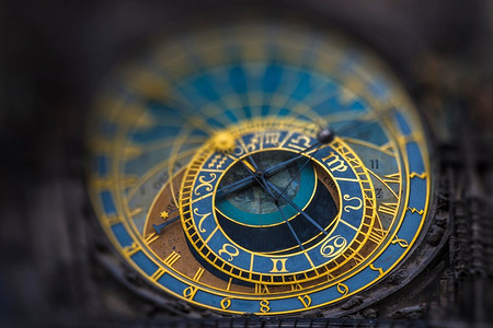 布拉格的天文时钟Orloj。捷克共和国