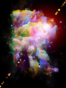 宇宙之花系列背景由丰富的彩色纹理组成的艺术，设计，创造力和想象力的项目