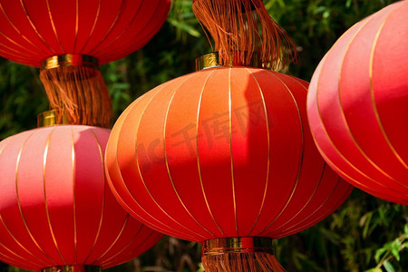 中国传统灯笼在成都，中国。中国传统灯笼