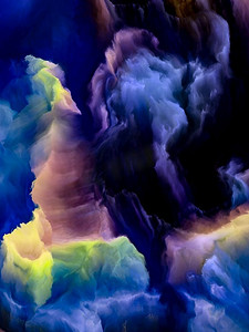 气体巨大气层不可能的星球系列为艺术、创意和设计主题的色调和梯度的充满活力的流动组成