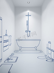 设计绘图摄影照片_浴室规划设计