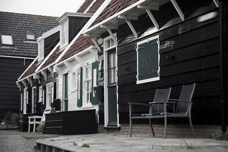 荷兰沃伦达姆小镇的传统民居