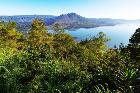 印度尼西亚巴厘岛的巴图尔火山