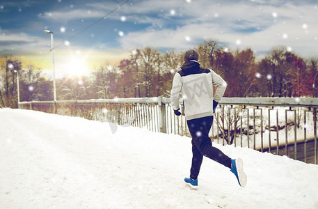 运动、健身、慢跑、冬季