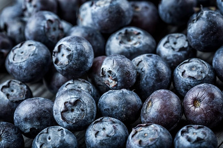 新鲜的浆果-蓝莓背景特写镜头