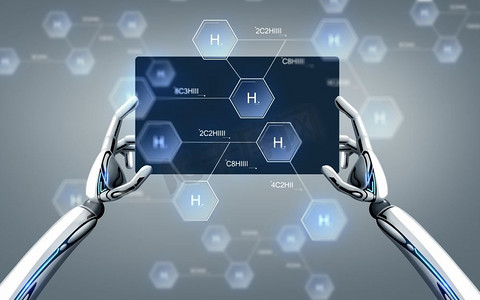 个人计算机、分子、手、科学