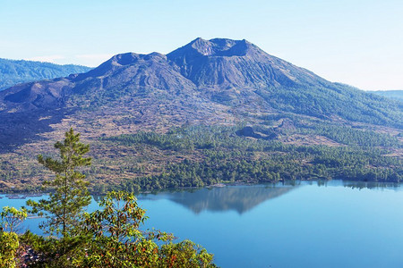 印度尼西亚巴厘岛的巴图尔火山