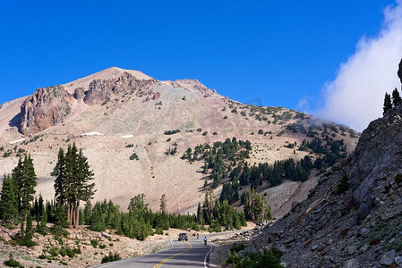 拉森火山国家公园的本帕斯山