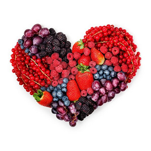 一种心形的夏季浆果，象征着情人节和爱情。