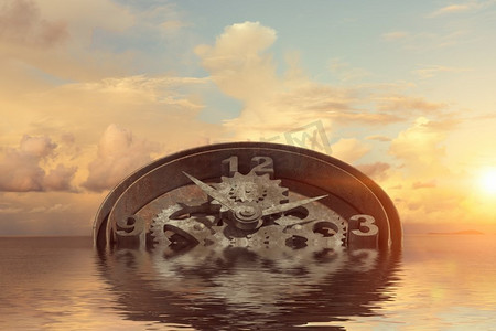 当时间流逝。时间概念与时钟机制溺水