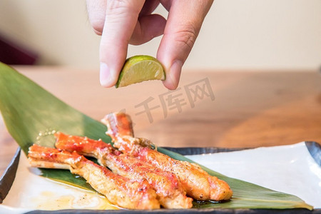 烤塔拉巴日本帝王蟹