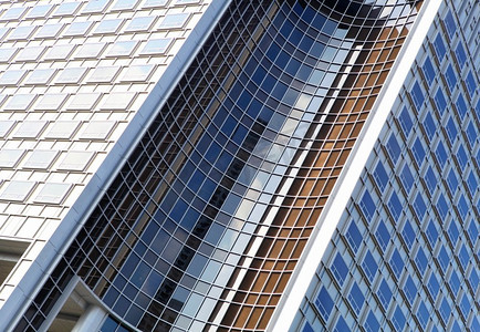 现代玻璃混凝土多层建筑图片
