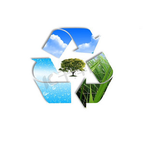 环境保护和回收技术的象征
