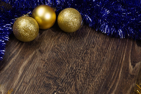 圣诞背景与装饰球和金属丝的背景圣诞节图象.文本位置