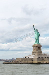 美国摄影照片_美国纽约市的自由女神像